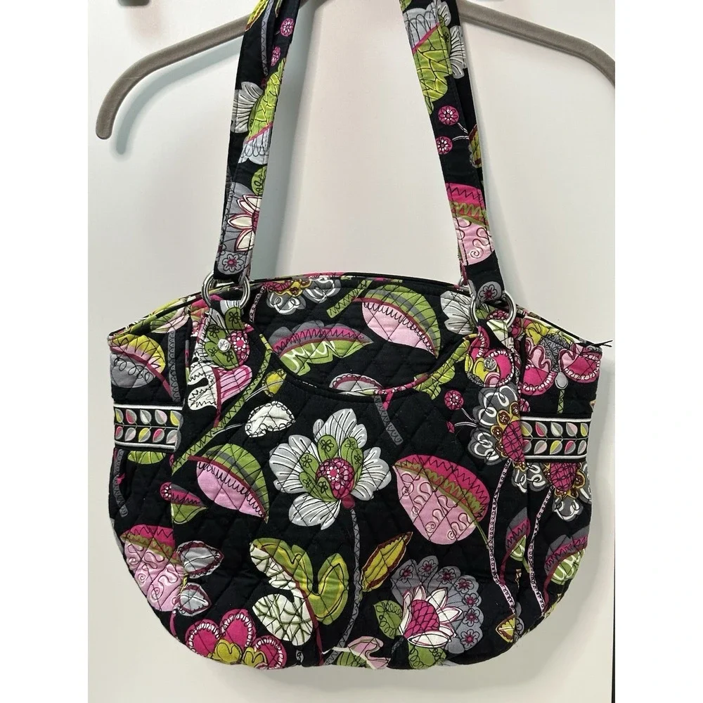 Vera Bradley, Moon Blooms (Retired Pattern From 2014) Shoulder‎ Bag, Multicolor